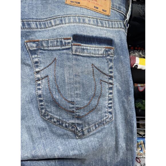 Y2K True Religion Rocco Relaxed Skinny Jeans Size 38x32 - Picture 7 of 8